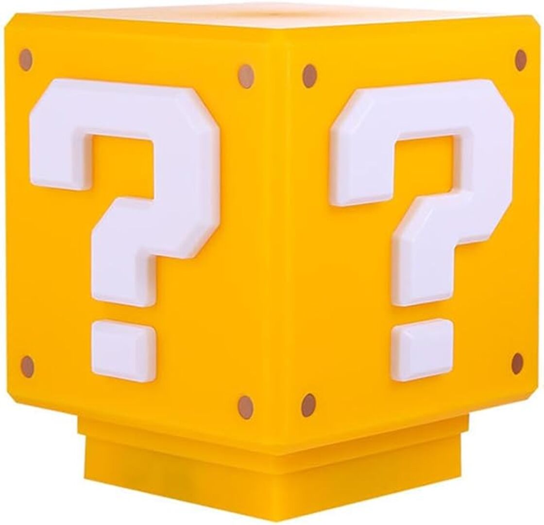 MINI LAMPARA LED BLOQUE RETRO INSPIRADO EN EL MUNDO DE MARIO BROS. CON MUSICA Y CARGA USB